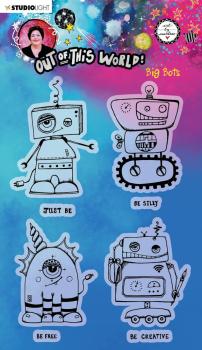 Art By Marlene - Out of This World Clear Stamp - Big Bots - Stempel