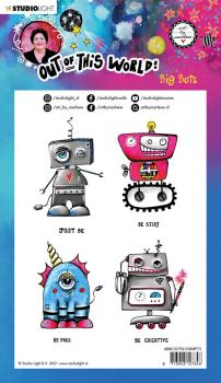 Art By Marlene - Out of This World  Clear Stamp -  Big Bots  - Stempel
