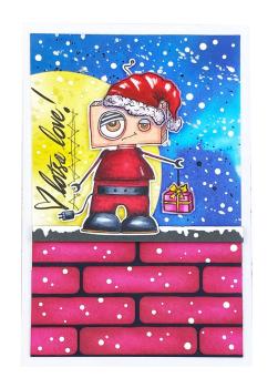 Art By Marlene - Out of This World  Clear Stamp -  Big Bots  - Stempel