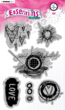 Art By Marlene - Essentials Cling Stamp - Love - Stempel