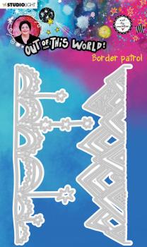 Art By Marlene - Out of This World Cut & Emboss Dies - Border Patrol - Stanz- und Prägeschablone