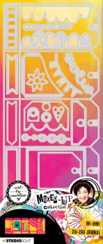 Art By Marlene - Mixed-Up Collection Cut & Emboss Dies - Ini-MIni Zig-Zag - Stanz- und Prägeschablone