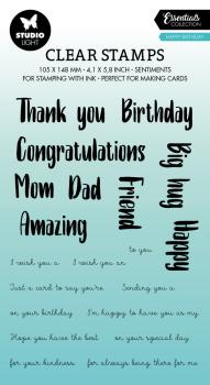 Studio Light - Clear Stamps - "Happy Birthday " - Stempel 