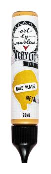Art By Marlene - Acrylic Paint - Gold Plated Metallic 28ml - Acrylfarbe