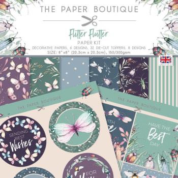 The Paper Boutique - Paper Kit - Flitter Flutter - Die Cut Toppers - Designpapier 