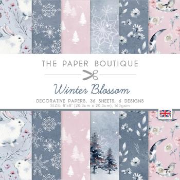 The Paper Boutique - Decorative Paper - Winter Blossom  - 8x8 Inch - Paper Pad - Designpapier