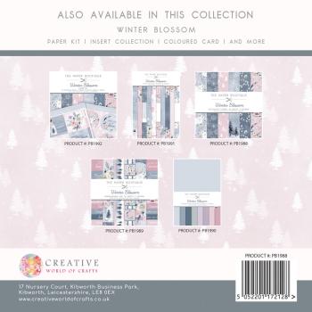 The Paper Boutique - Decorative Paper - Winter Blossom  - 8x8 Inch - Paper Pad - Designpapier