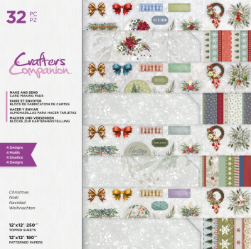 Crafters Companion - Make and Send - Christmas - Card Making Pad - Bastel Kit