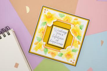 Gemini - Cut and Emboss Folder - Dancing Daffodils  - Schneide- und Prägeschablone - Tanzende Narzissen 