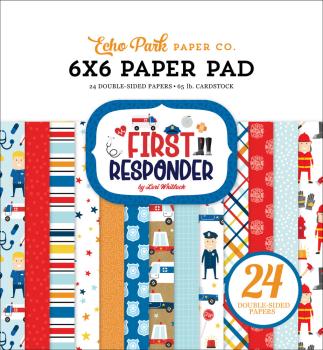 Echo Park - Paper Pad 6x6" - "First Responder" - Paper Pack