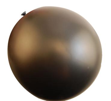 Vaessen Creative - Ballon metallic - 30cm - Schwarz