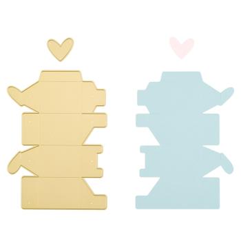 Vaessen Creative - Präge- und Stanzschablonen - Box with Heart