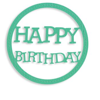 Vaessen Creative - Präge- und Stanzschablonen - Happy Birthday