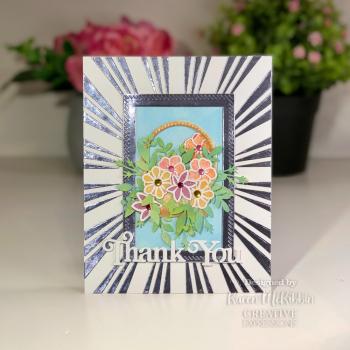 Preview: Creative Expressions - Craft Dies - Frames & Tags Floral Rectangle  - Stanze