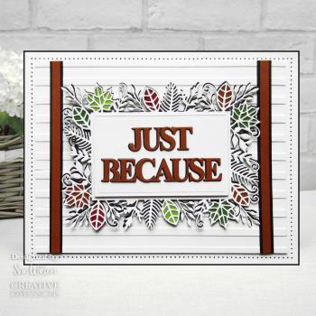 Preview: Creative Expressions - Craft Dies - Frames & Tags Leafy Rectangle  - Stanze