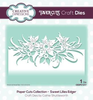 Creative Expressions - Craft Dies - Sweet Lilies Edger  - Stanze