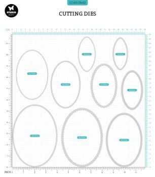 Creative Craft Lab - Studio Light - Dies -  Nested Ovals  - Stanze 
