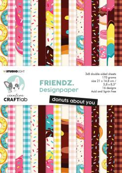 Creative Craft Lab - Studio Light - Paper Pad - Donuts About You - Papier Pack 