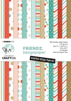 Creative Craft Lab - Studio Light - Paper Pad - Santa Stop Here! - Papier Pack 
