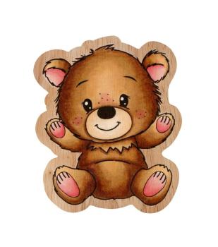 Creative Craft Lab - Studio Light - Rubber Stamp Wooden -  Ted Sitting  - Holzstempel 