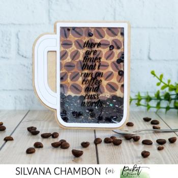 Picket Fence Studios - Layering Stencil - "The Best Bean in Town" - Schablone