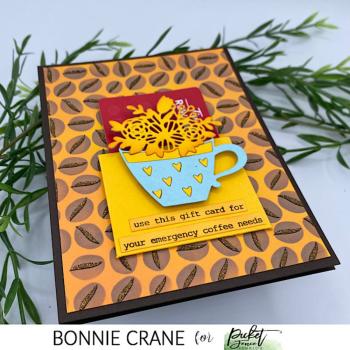 Picket Fence Studios - Layering Stencil - "The Best Bean in Town" - Schablone