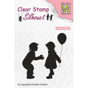 Nellie Snellen - Silhouet Clear Stamp - " balloon " - Stempel