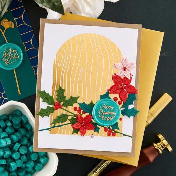 Spellbinders Hot Foil Plate - "Woodgrain Background"