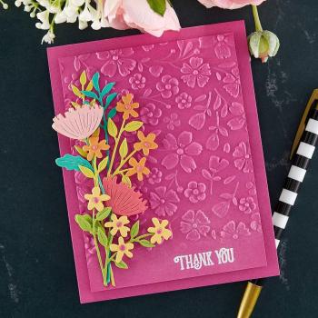Spellbinders - Embossingfolder - "Flower Frenzy 3D" - Prägefolder