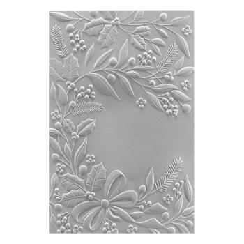 Spellbinders - Embossingfolder - "Holiday Floral Swag 3D " - Prägefolder