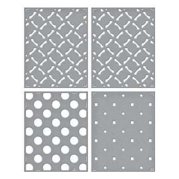 Spellbinders - Layered Stencil - "Geometric Optical" - Schablone