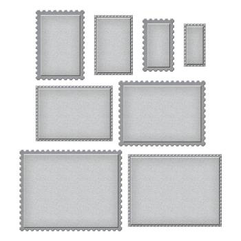 Spellbinders Dies "Postage Edge Rectangles Etched" Stanzschablonen