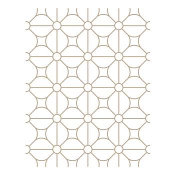 Spellbinders - Hot Foil Plate - "Geometric Flower Background"