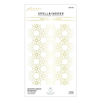 Spellbinders - Hot Foil Plate - "Geometric Optical Background"