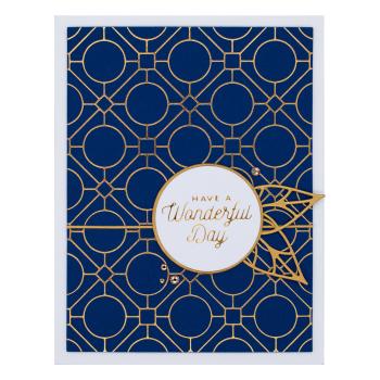 Spellbinders - Hot Foil Plate - "Geometric Optical Background"