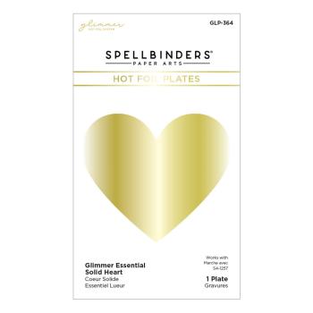 Spellbinders - Hot Foil Plate - "Glimmer Essential Solid Heart"