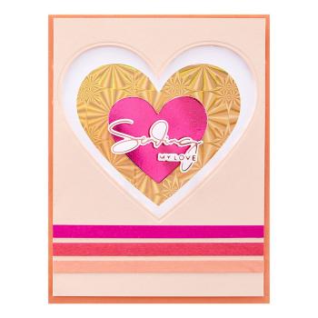 Spellbinders - Hot Foil Plate - "Glimmer Essential Solid Heart"