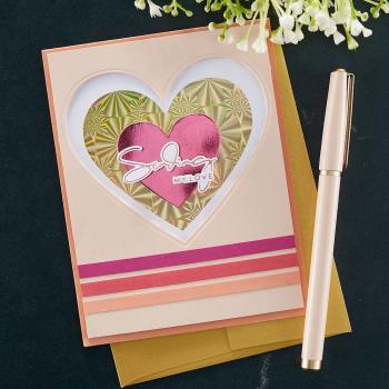 Spellbinders - Hot Foil Plate - "Glimmer Essential Solid Heart"