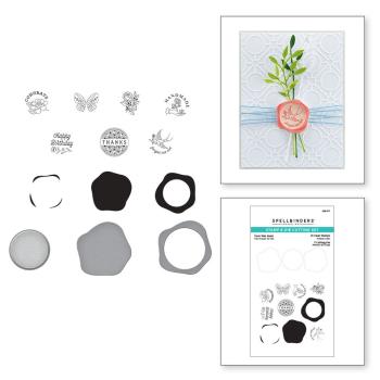Spellbinders - Stamp & Dies - "Faux Wax Seals " - Stempel & Stanzset