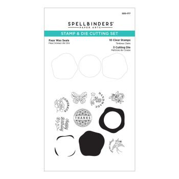 Spellbinders - Stamp & Dies - "Faux Wax Seals " - Stempel & Stanzset