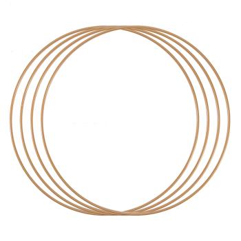 Vaessen Creative - Metallringe 30cm 3mm Antikes Gold 4 Stück