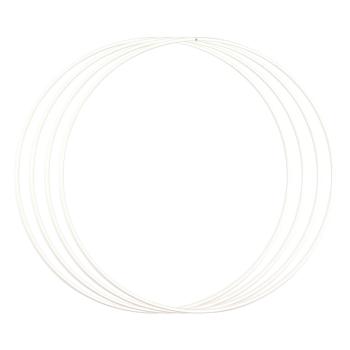 Vaessen Creative - Metallringe 30cm 3mm Weiss 4 Stück