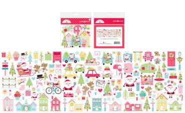 Doodlebug Design - Odds & Ends- "Candy Cane Lane" - Stanzteile