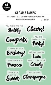 Studio Light - Clear Stamps - "Bubbly" - Stempel 