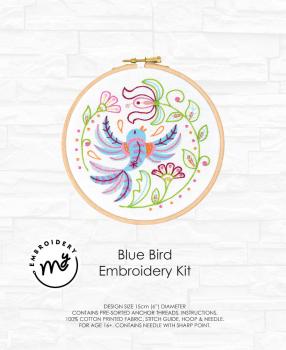 Creative Expressions - My Embroidery Kit - Blue Bird - Stickerei Kit