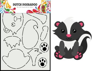 Dutch Doobadoo - Stencil A5 "Skunk" - Dutch Card Art Build Up Schablone