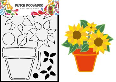 Dutch Doobadoo - Stencil A5 "Sunflower" - Dutch Card Art Build Up Schablone