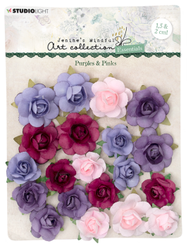 Studio Light - Paper Flowers - Purples & Pinks - Papierblumen