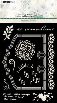 Studio Light - Stencil - Elegant Memorydex  - Schablone 