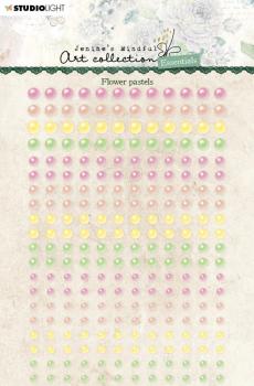 Studio Light - Self-Adhesive Pearls - Flower Pastels - selbstklebende Halbperlen 